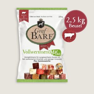 Vollwertmenü plus Rind 2,5 Kg