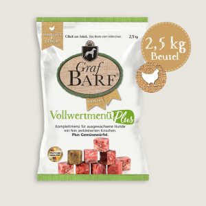 Vollwertmenü plus Hähnchen 2,5 kg